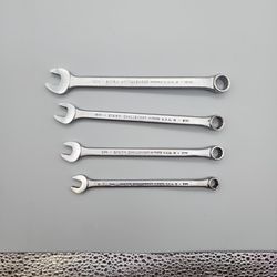Proto Challenger combination wrench set 4pc. 7-10mm with no size skips USA Made
