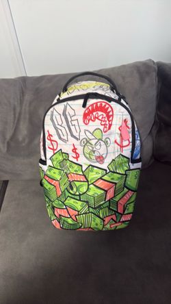 Sprayground scribble money backpack