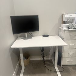White Standing Desk