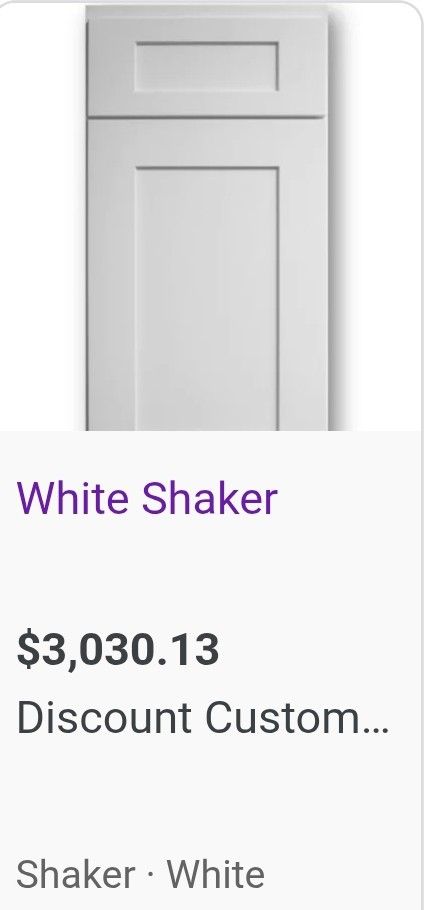 White. Shaker 13 Piece