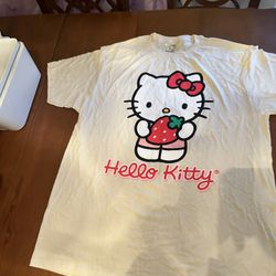 Brand New XL Hello Kitty Strawberry T Shirt