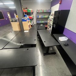 Fold Out Black Tables 