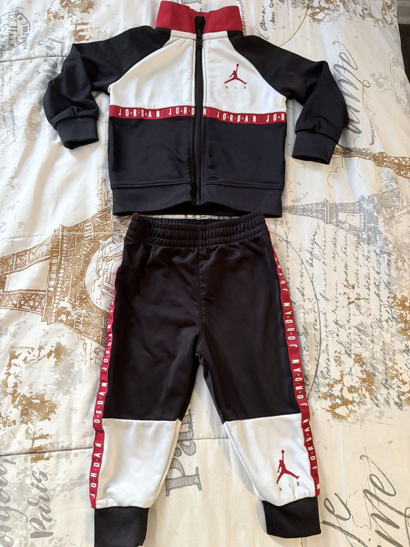 Jordan 2 Pcs Set Sz 12 Months. New No Tags