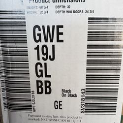 GE refrigerator black on black