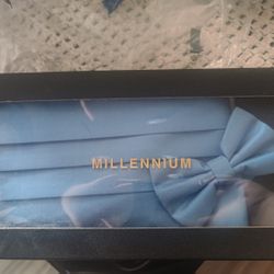 Men/Boys Baby Blue Color  Cummerbund and Bow Tie Set