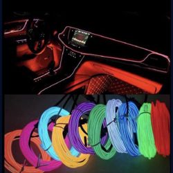 Fiber Lights Car Interior Kit 16 Ft Long (No Tools Required) Easy Install