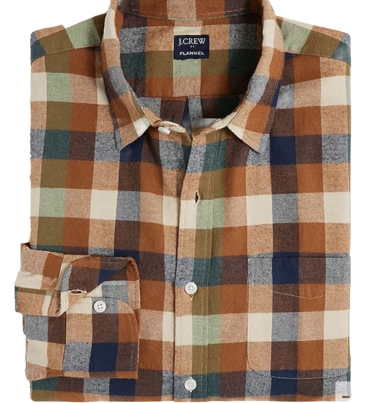 NWT Men’s J.Crew Classic Gingham Flannel Shirt Size Medium Style BU176