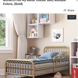 Gold Toddler Bed Still Avail 6/28/23