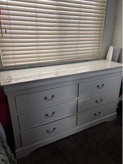 white dresser