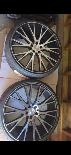 22 inch Ravetti Rims with Lexani tires for sale