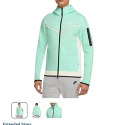 Brand New Nike Tech Hoodie – Mint Green 