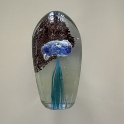 Fabrique Paperweight Jellyfish Ocean Sea Nautical Jellyfish Art Glass