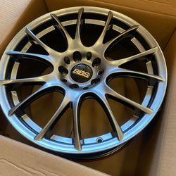 New 18 Inch BBS Style Rims Wheels 18x8 +35, 18x9 +40 (5x120) Gunmetal Grey