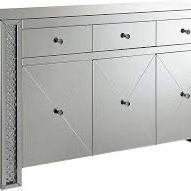 Brand New 60” Accent Cabinet. All Mirrored. Last One. 
