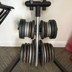 Heavy Duty Weight Plate And Bar Rack And Plate Weights