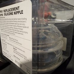 Comotomo Silicone Replacement Nipple, Medium Flow, 3-6 Months, 2 Count