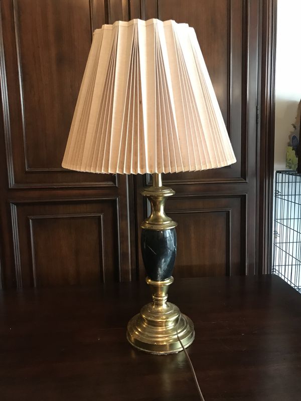 Brass Base White Shade Table Lamp For In Fort Myers Beach Fl Offerup