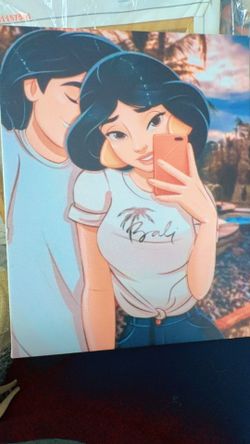 Custom One Of  A Kind Disney Princess Canvas Prints