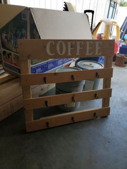 Coffee Sign and Mug Holder