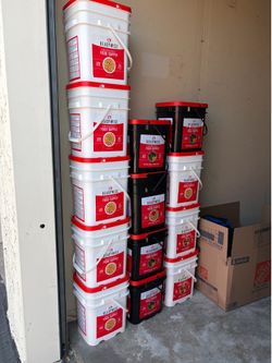 MASSIVE LOT: 13 Buckets ReadyWise Emergency Survival Food (Sealed / 25-Yr Shelf Life)