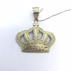 Gold Crown Pendant 