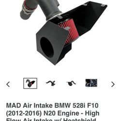 12 -16 BMW 528i/328i/228i N20 F10 INTAKE SYSTEM, CHARGE PIPE/TURBO INLET PIPE 