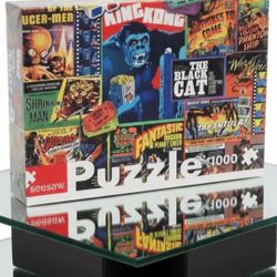 Thriller Movie Classics 1000 Piece Jigsaw Puzzle by Seesaw King Kong New Sealed.
This item is a 1000-piece jigsaw puzzle featuring classic monster and
