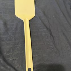 Vintage White TRUDEAU Melamine Solid Spatula - Hollinger Design 2903 13.5 Inches