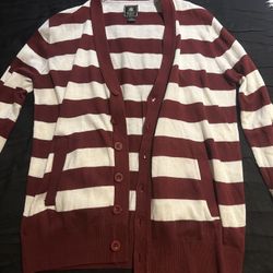 Stripped Cardigan 