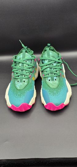 Adidas Trae Young 3 Basketball Shoes Team Dark Green/Gold Metallic Sz 7