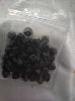 36 3mm dark blue glass beads