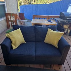 Blue Loveseat