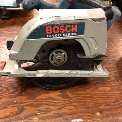 18v Bosch Power Circular Saw (No Battery Or Charger) 
