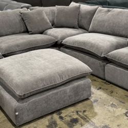 Mira 6-Piece Fabric Modular Sectional – Brand New with Tags | Display Model | $1,900