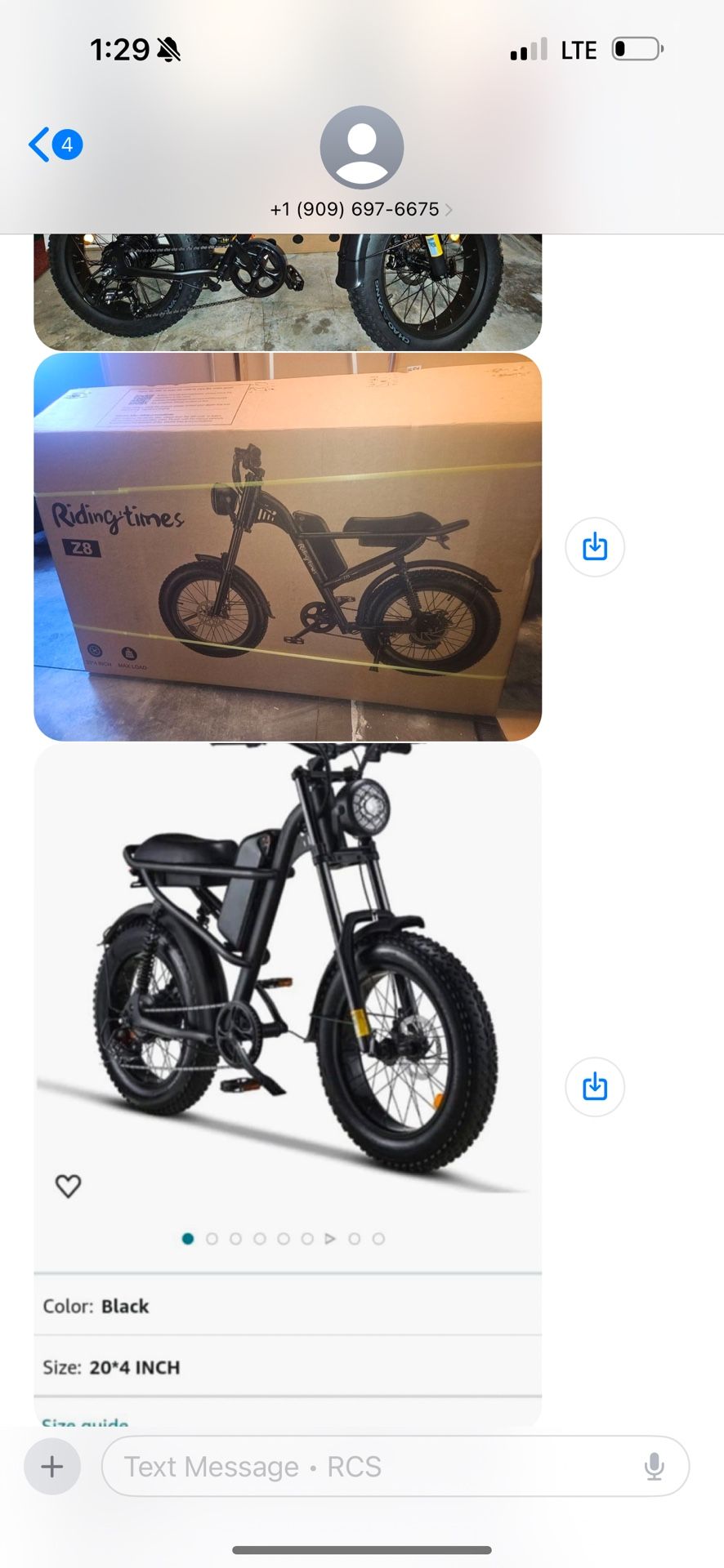 1500 Watts. Electric Bike New In Box Fast