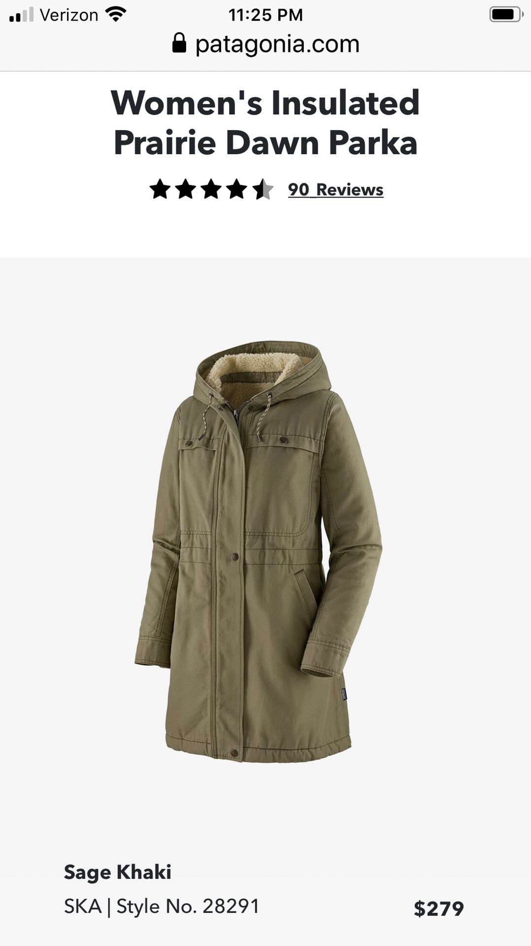 Patagonia XL Women’s Parka $100 For $279 Brand New Jet