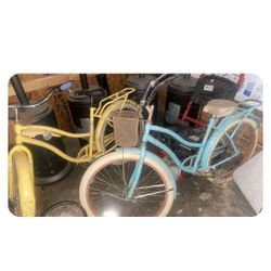 Women 26" Beach Cruisers Just Needs Cleaning Neen Sitting For Awhile Tires Tubes Good 70 Each
