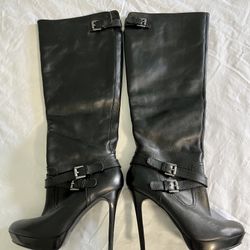 Women's Black Leather Boots
