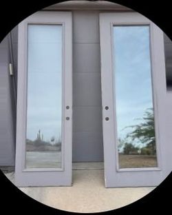 Exterior metal door