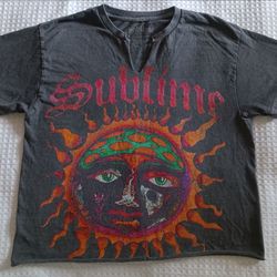 Sublime Cutoff Crop Top Shirt Women's Size Small $8