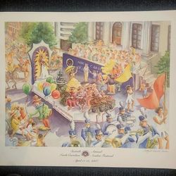 2007 North Carolina Azalea Festival Lithograph Signed