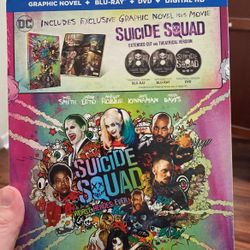 Suicide Squad extended edition blu ray plus comic