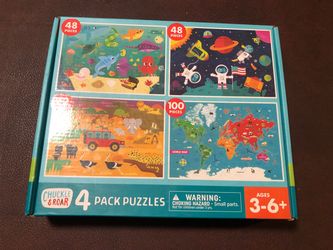 Chuck & Roar 4 Pack Jigsaw  Puzzles
