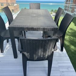 Patio set plastic New 