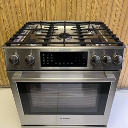 Stove Dual Fuel Bosch 5 Burners Slide In 