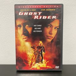 Ghost Rider DVD Marvel Nicolas Cage Action Movie Widescreen Sony Retro 2007