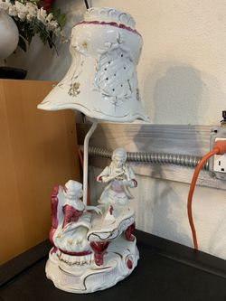 Italian Ceramic Night Stand Lamps