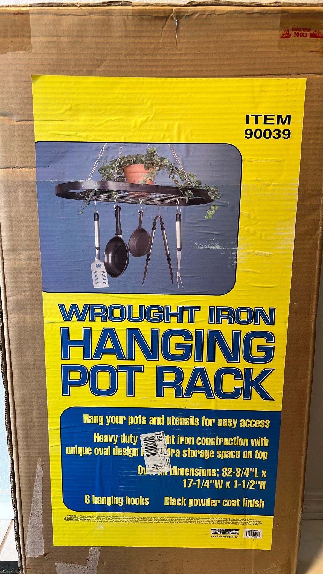 New Hanging Pot Rack