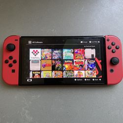 Nintendo Switch OLED Mario Red Edition With Games Included 