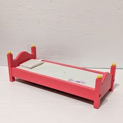 KidKraft Dollhouse Furniture | Wooden Pink Bed